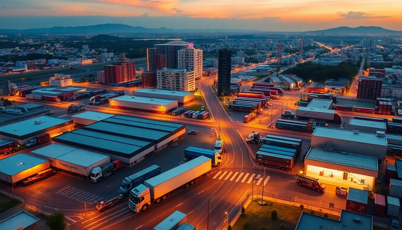 Efficient distribution network in Central America showcasing logistics transport and operational flow.