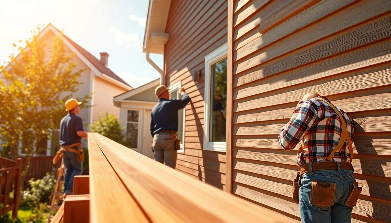 Siding Replacement Portland Oregon showcasing skilled professionals at work in a bright residential setting.